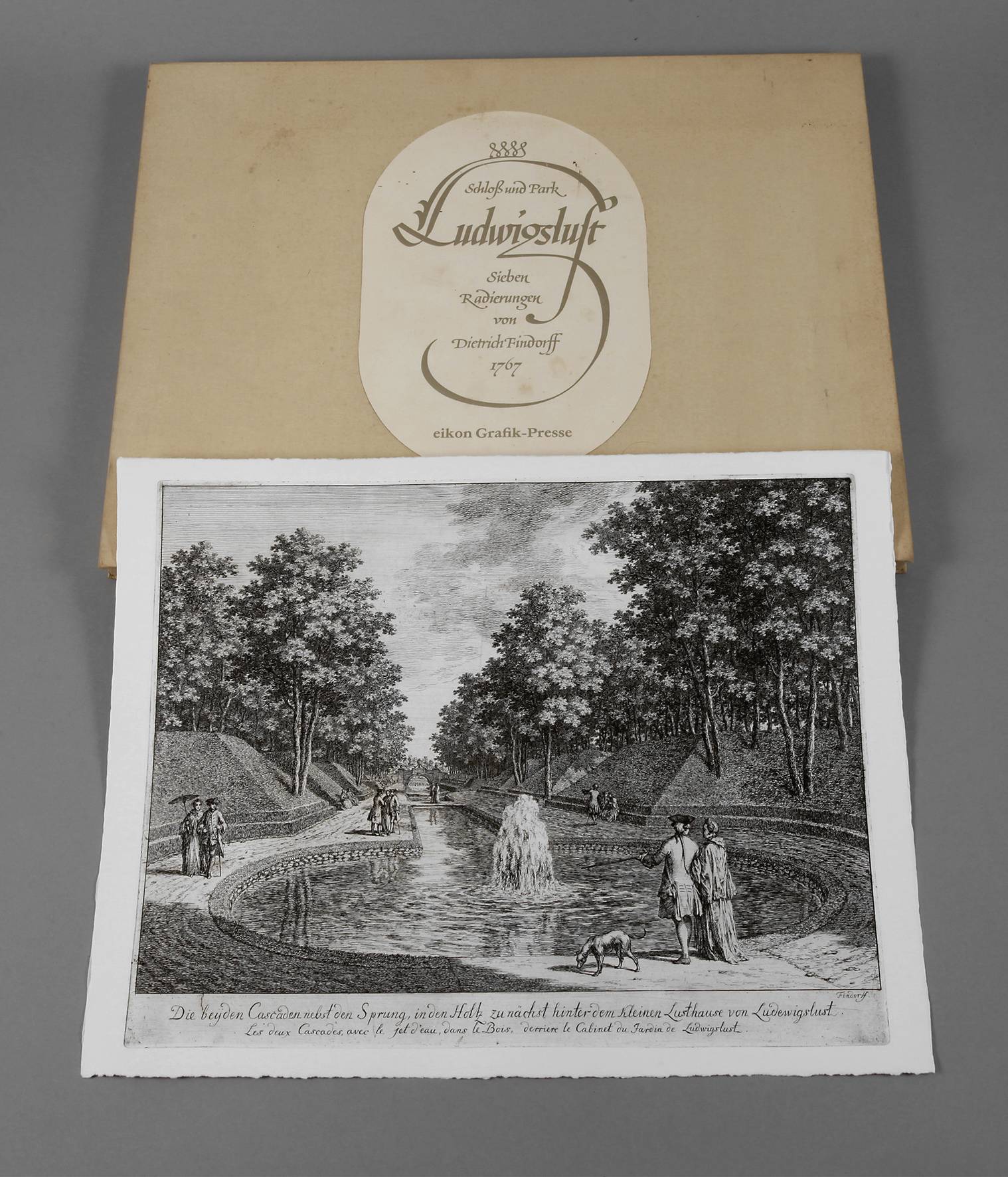 Johann Dietrich Findorff, posthumes Mappenwerk Schloss Ludwigslust