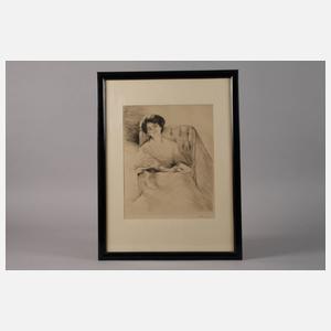 Otto Goetze, Sitzende Dame