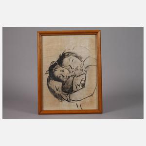 Prof. Otto Herbig, Schlafende Mutter mit Kind