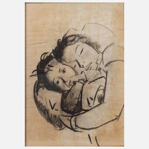 Prof. Otto Herbig, Schlafende Mutter mit Kind