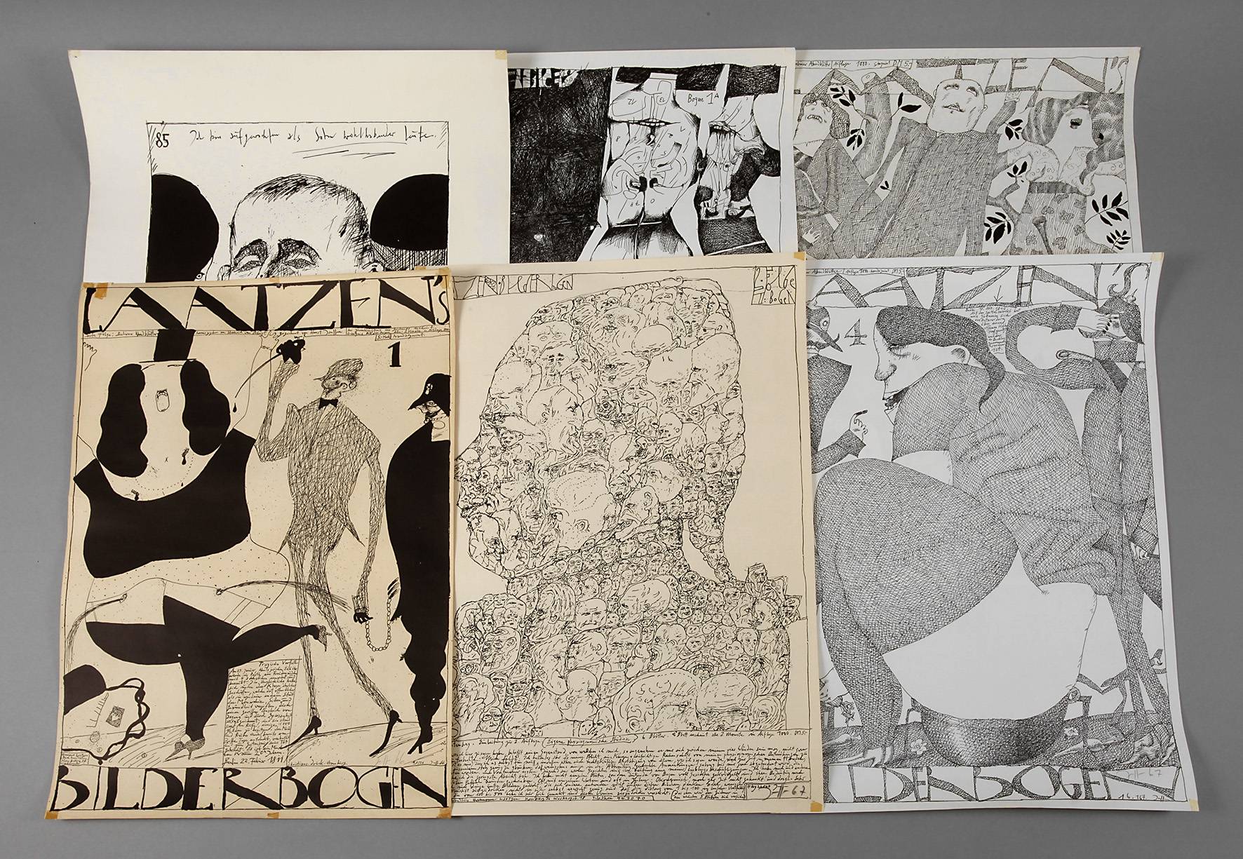 Horst Janssen, sechs Plakate