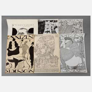 Horst Janssen, sechs Plakate