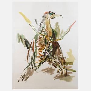 Prof. Oskar Kokoschka, nach ”Der Specht”