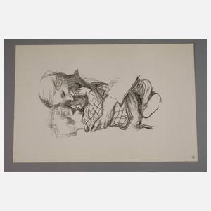 Käthe Kollwitz, ”Mutter mit Kind auf den Armen”