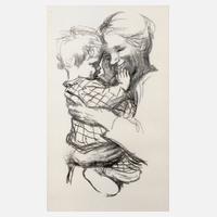 Käthe Kollwitz, ”Mutter mit Kind auf den Armen”111