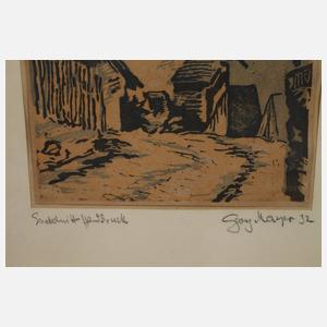 Georg Mayer-Pröger, attr., fränkische Dorfkirche