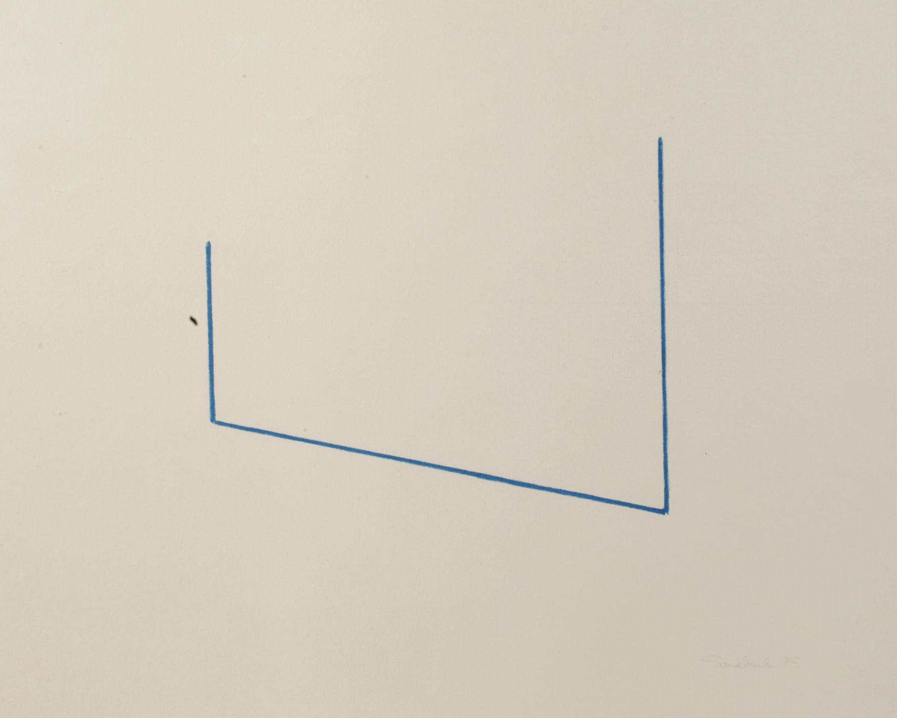 Fred Sandback, Blauer Winkel