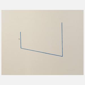 Fred Sandback, Blauer Winkel