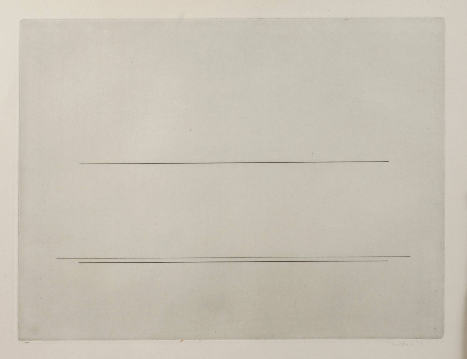 Fred Sandback, waagerechte Linien