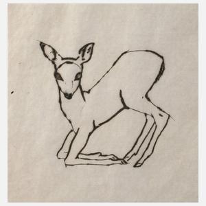 Prof. Renée Sintenis, Kniendes Reh