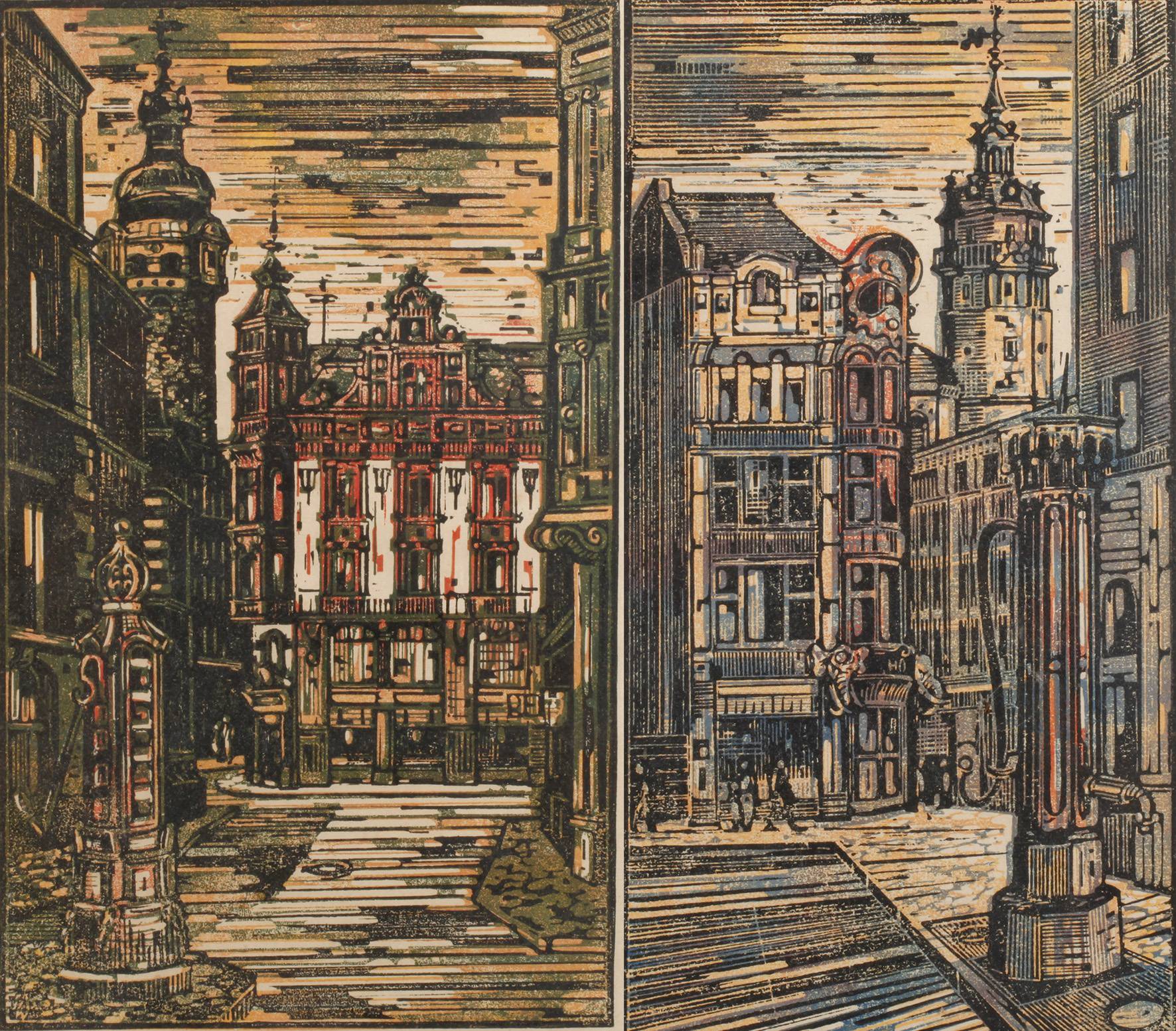 Zwei Ansichten Leipzig