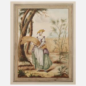 Dame mit Ährenbündel