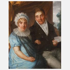 Daniel Caffé, Doppelporträt eines Leipziger Tuchhändlerpaares