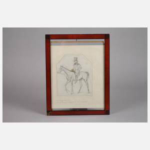 Paar Zeichnungen Mitte 19. Jh.