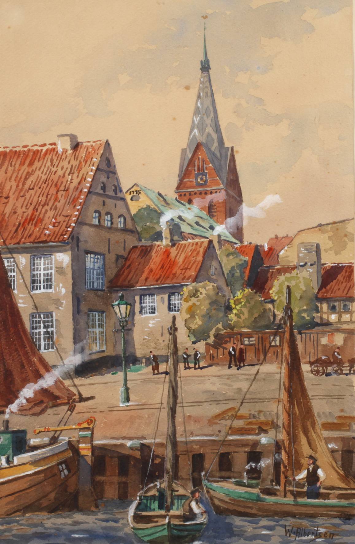 W. Albertsen, Am Hafen