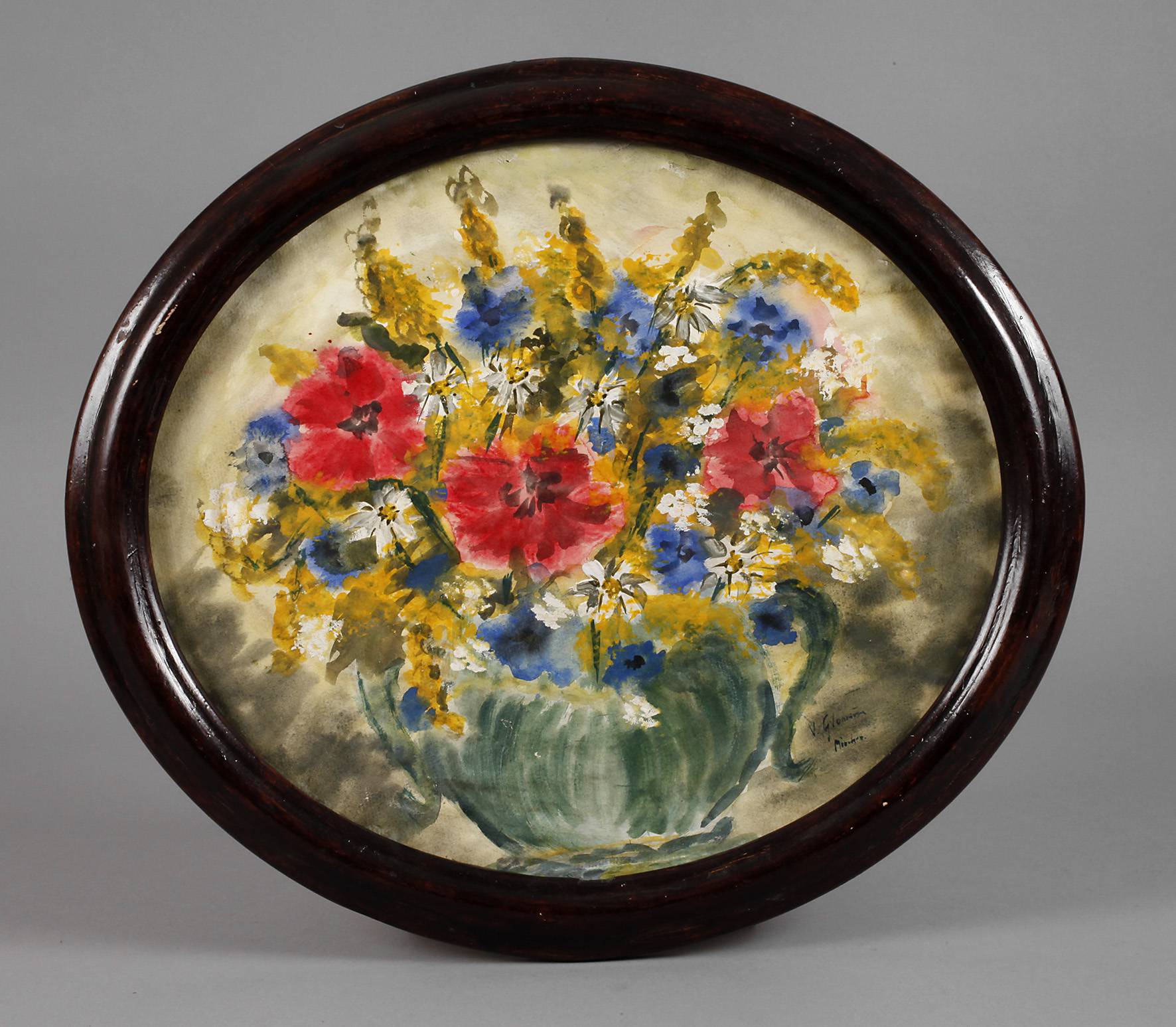 Valeska Glamann, attr., Blumenstillleben