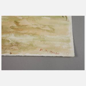 M. M. Hache, frühlingshafte Küstenlandschaft