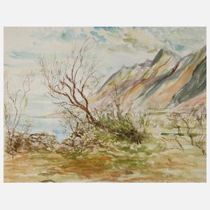 M. M. Hache, frühlingshafte Küstenlandschaft