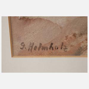 Gertrude Helmholz, herbstliche Dorfstraße