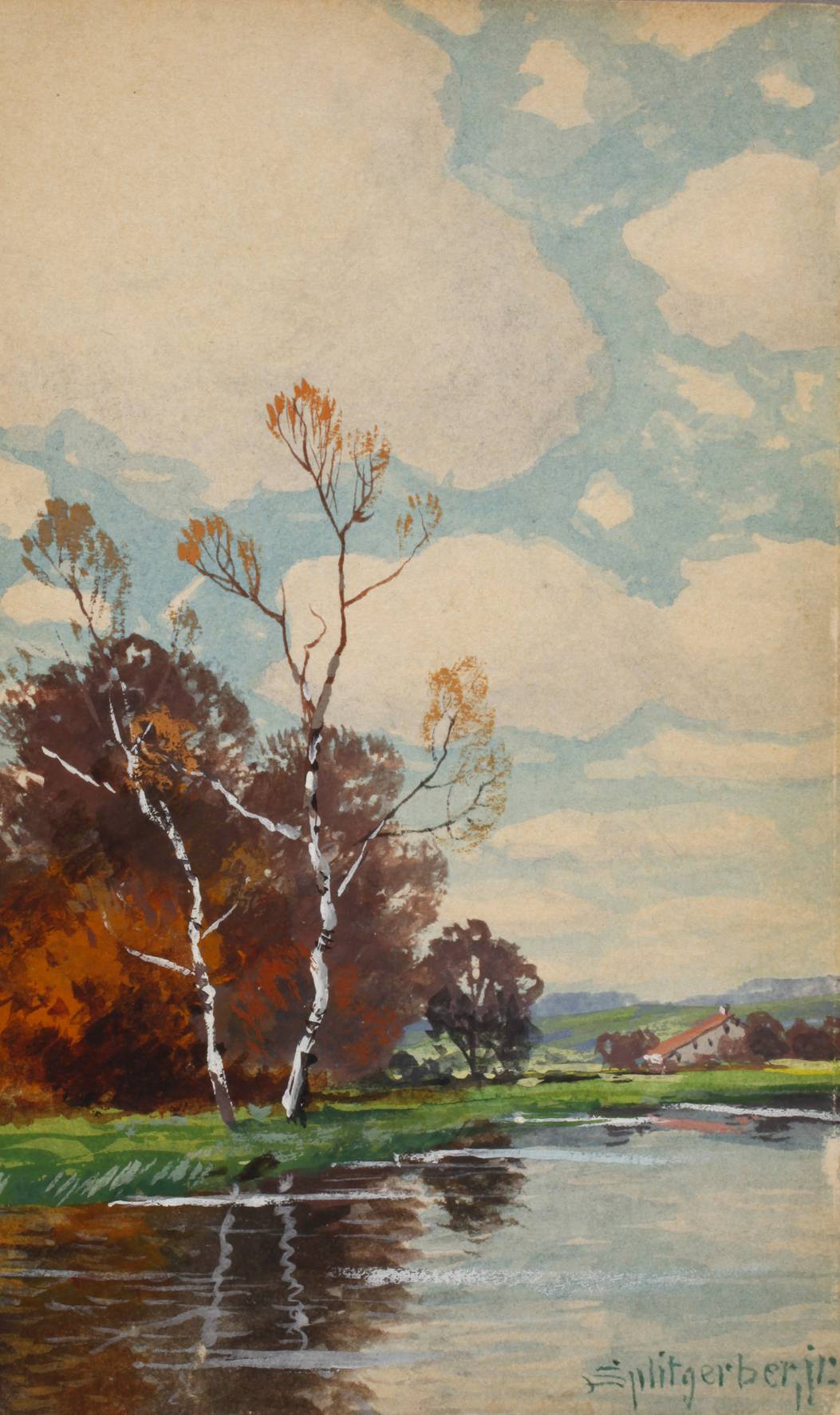 Fritz Splitgerber, Am Weiher