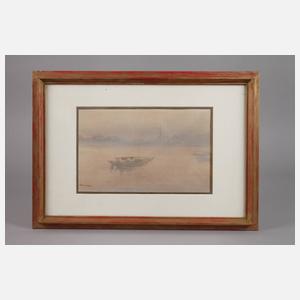 Kaneijro Tanaka, attr., Abendliche Flusslandschaft