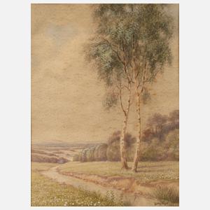 Ludwig Vogel, ”Birken am Bach”