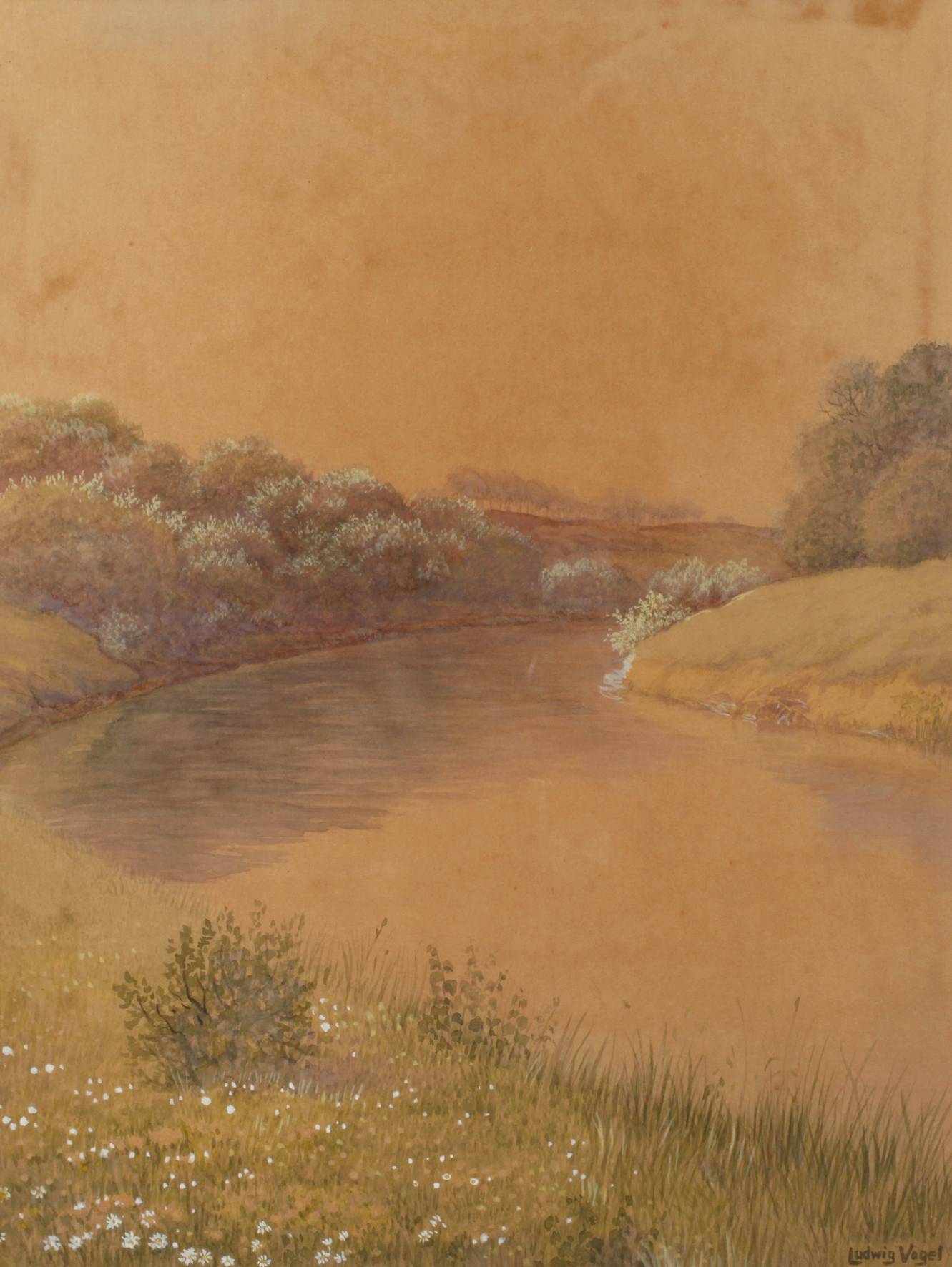 Ludwig Vogel, Flusslandschaft