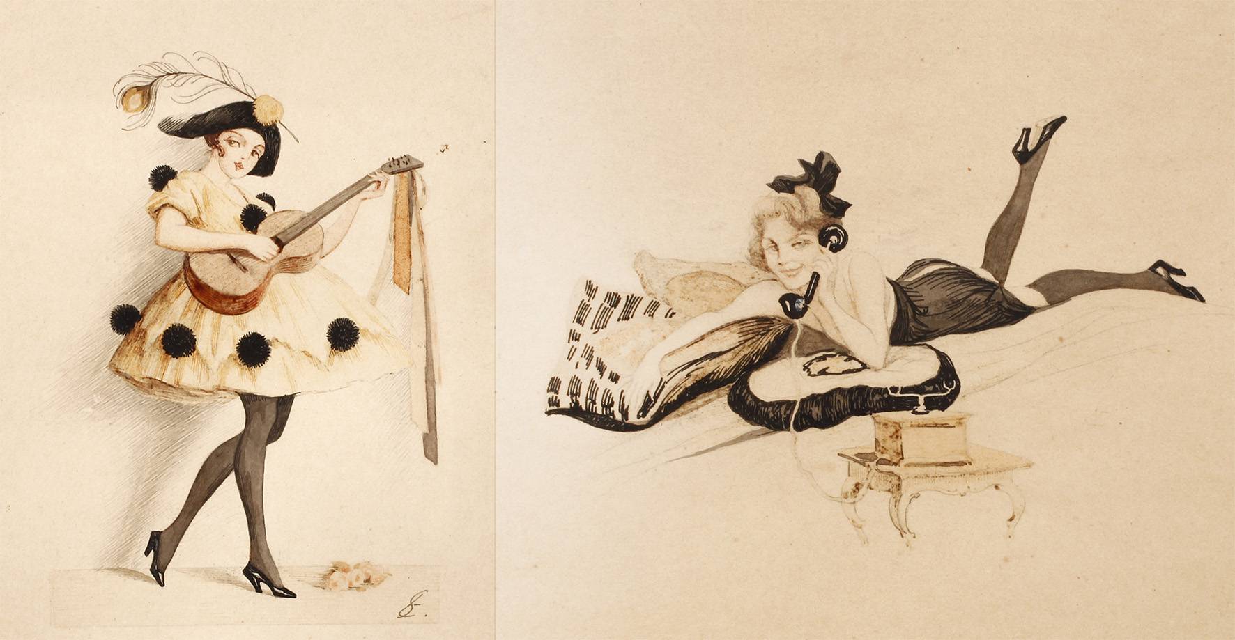 Laszive Mädchendarstellungen