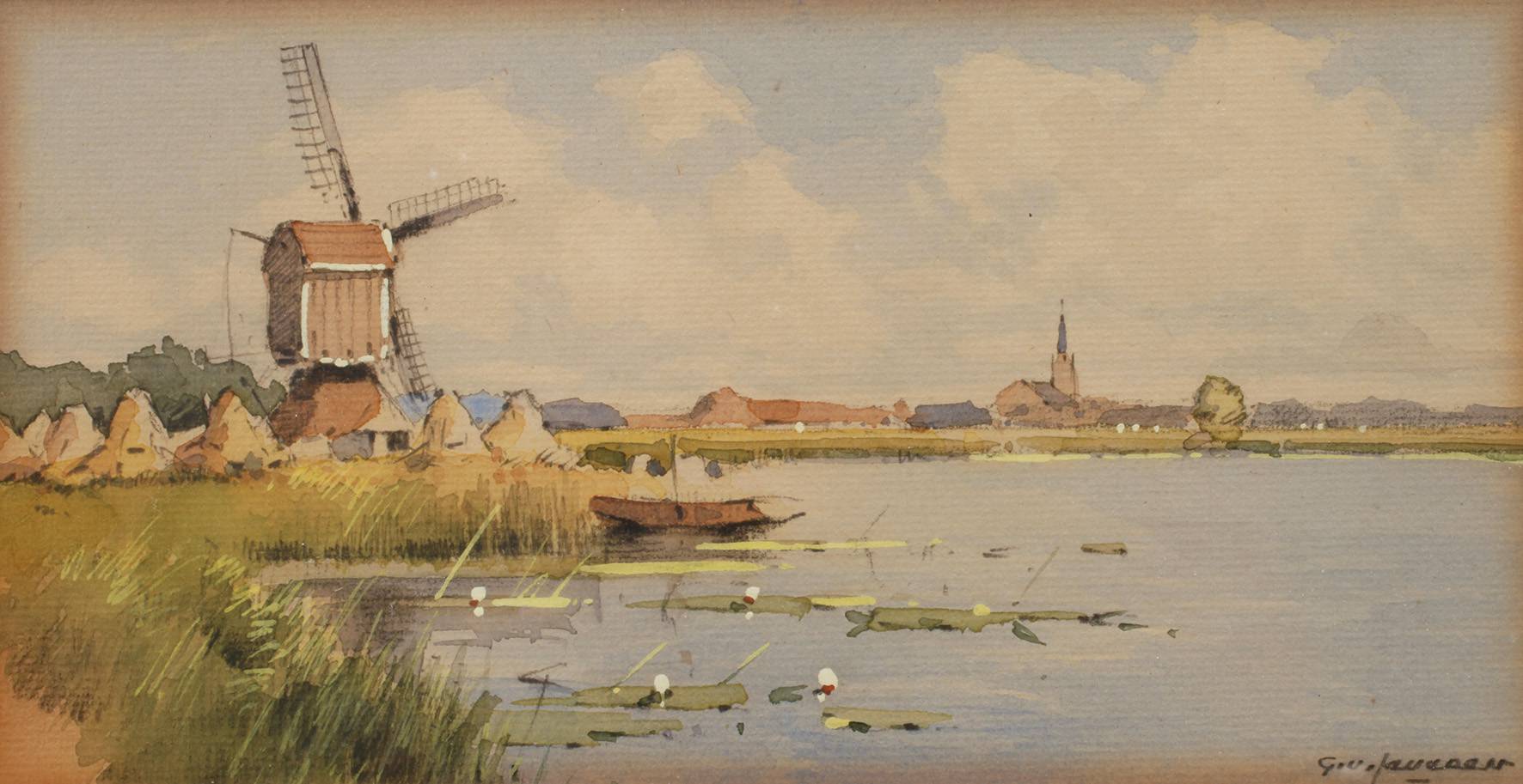 Kleine niederländische Landschaft