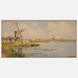 Kleine niederländische Landschaft