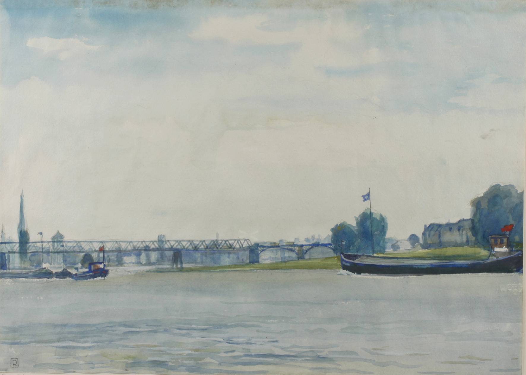”Der Rhein bei Düsseldorf”