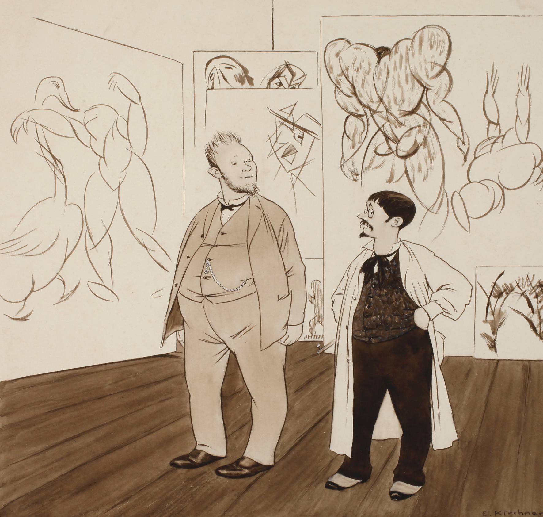 Prof. Eugen Kirchner, Maler und Galerist