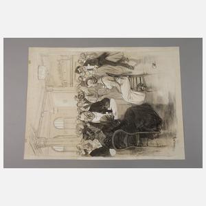 August Roeseler, Abends im Restaurant