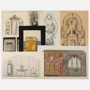 Sammlung Möbelentwürfe Art déco