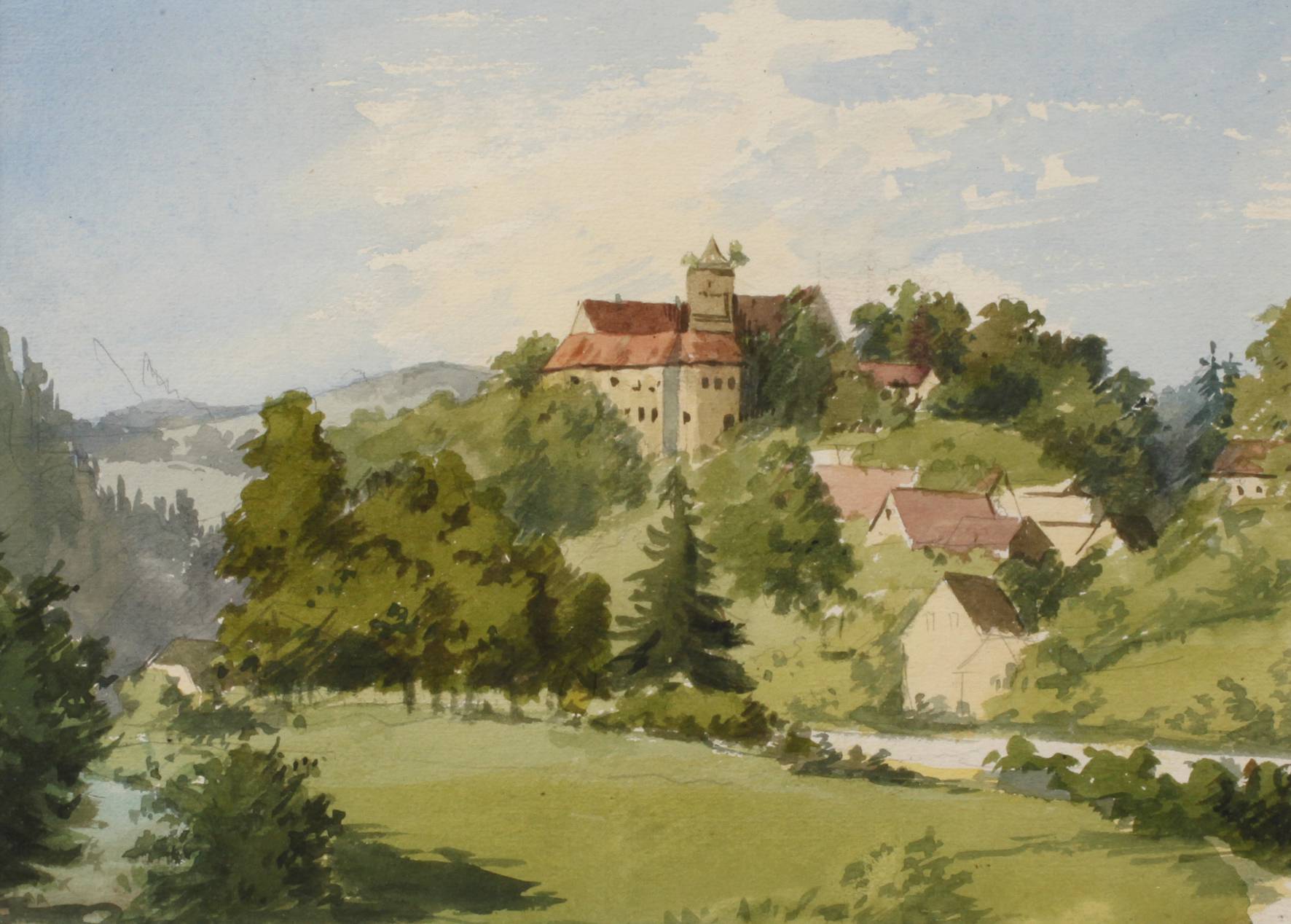 Georg Fleck, attr., ”Schloß Scharfenstein”