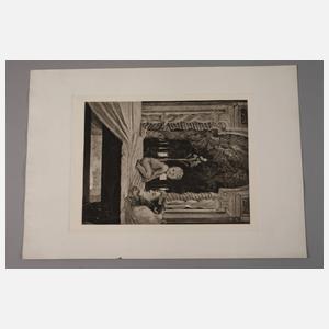 nach Prof. Max Klinger, ”Tode Mutter”