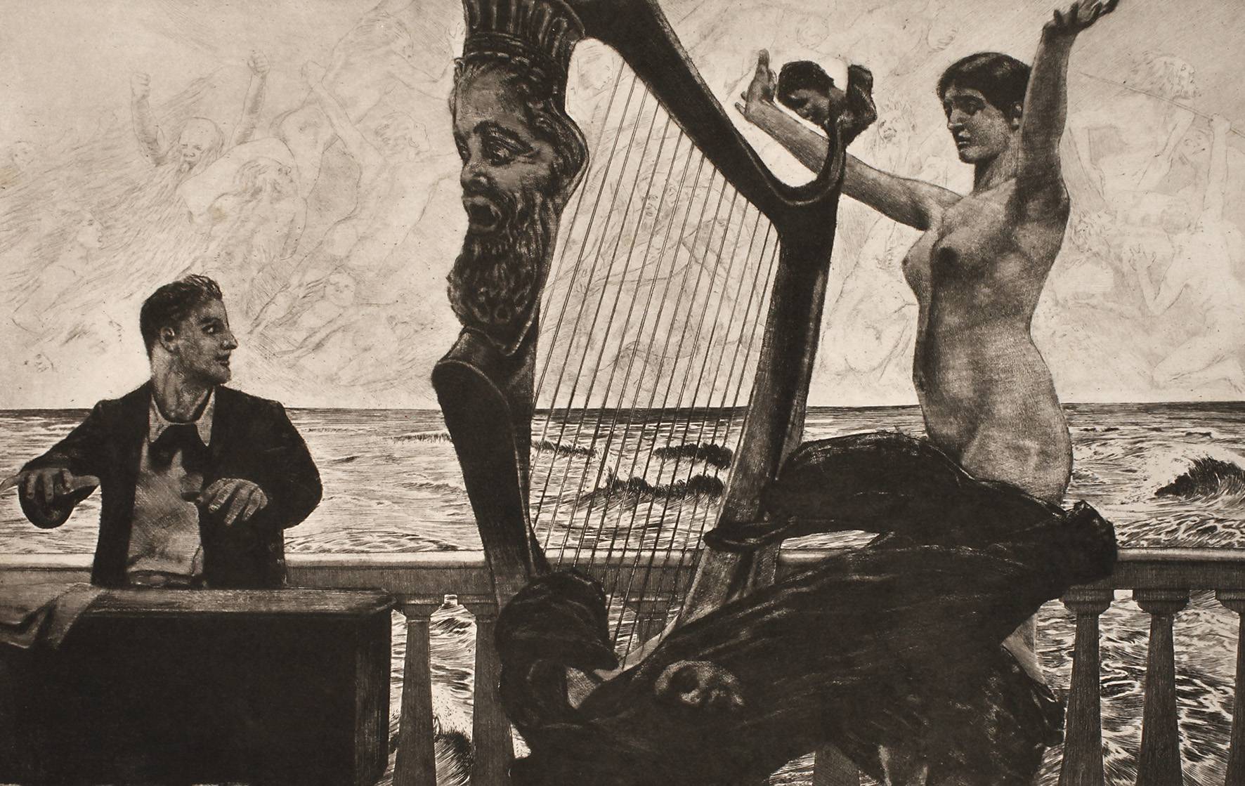 nach Prof. Max Klinger, ”Evocation”