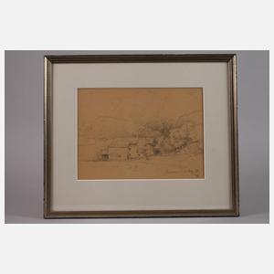 Rudolf Schuster, attr., Bauernhof bei Ramsau