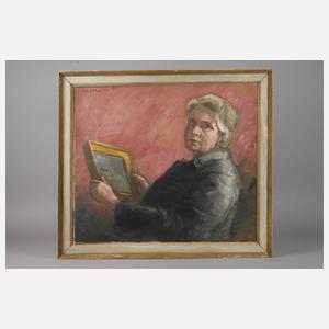 Hildegard Marion Böhme, Selbstportrait mit Bild