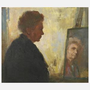 Hildegard Marion Böhme, Selbstportrait mit Spiegel
