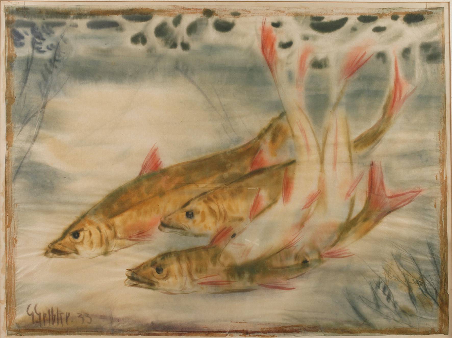 Georg Gelbke, Fische im Wasser