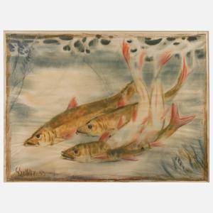 Georg Gelbke, Fische im Wasser