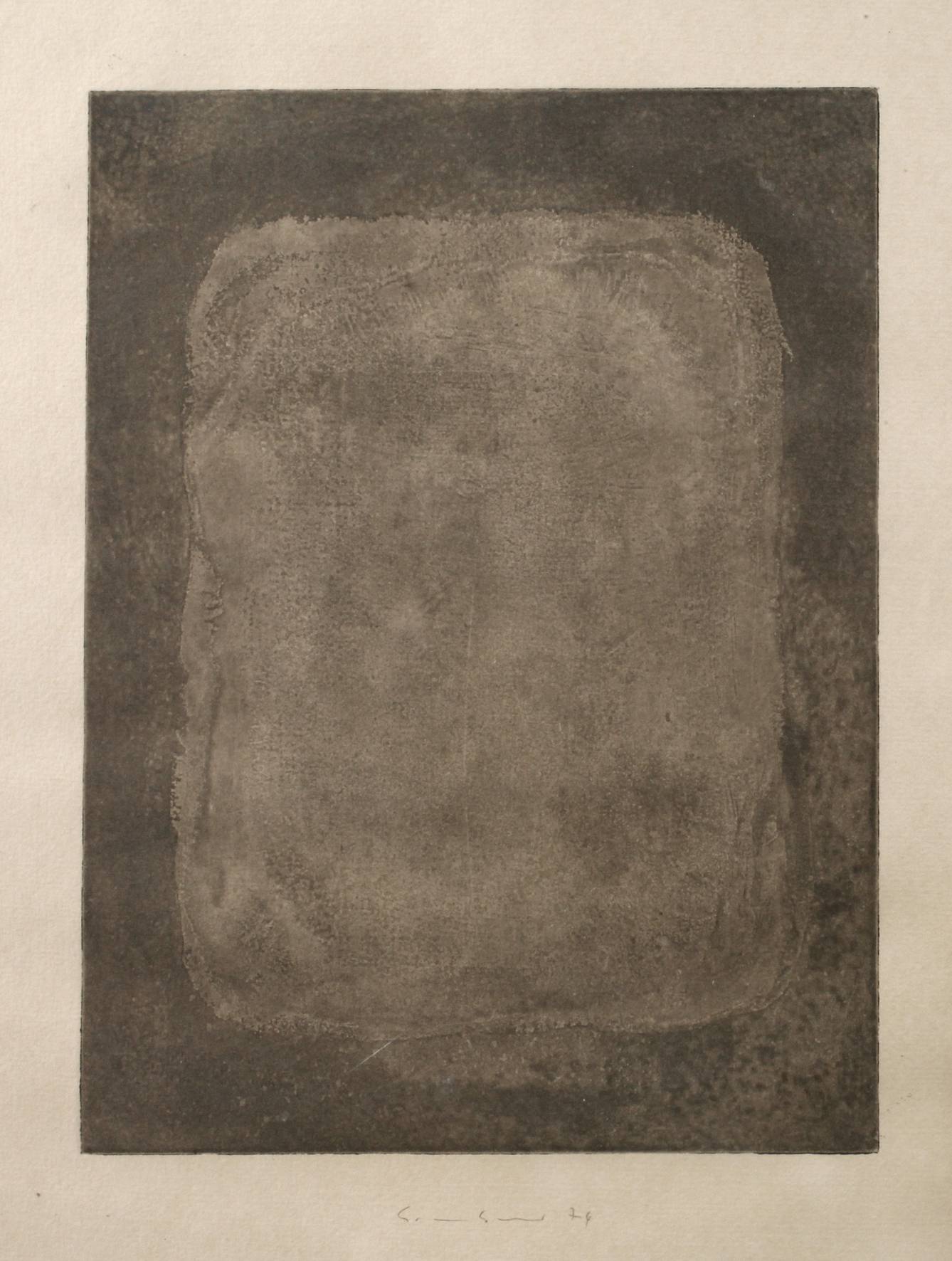 Prof. Gotthard Graubner, Graues Kissen