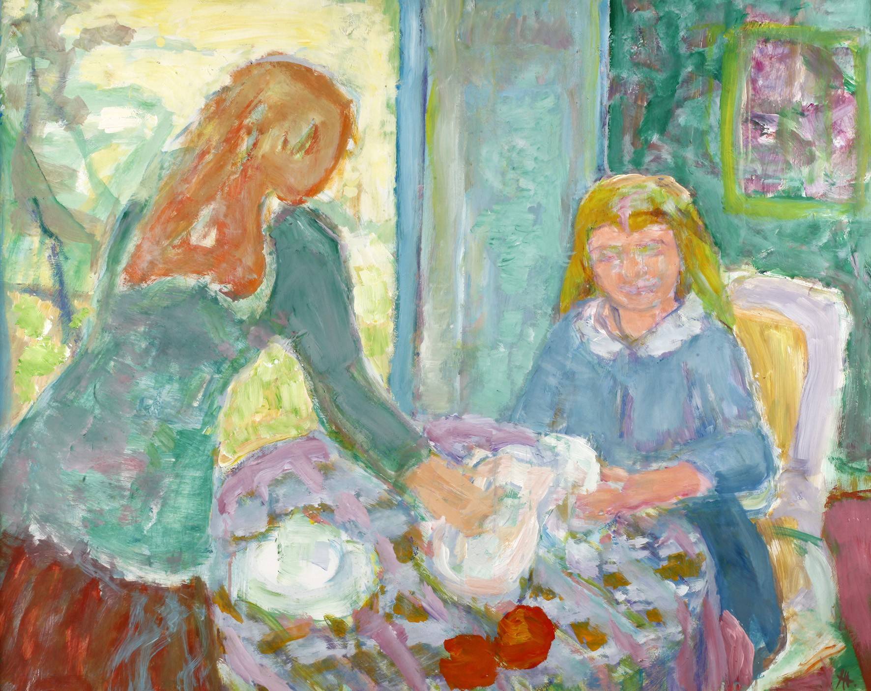 Herbert Helmert, Mädchen im Interieur