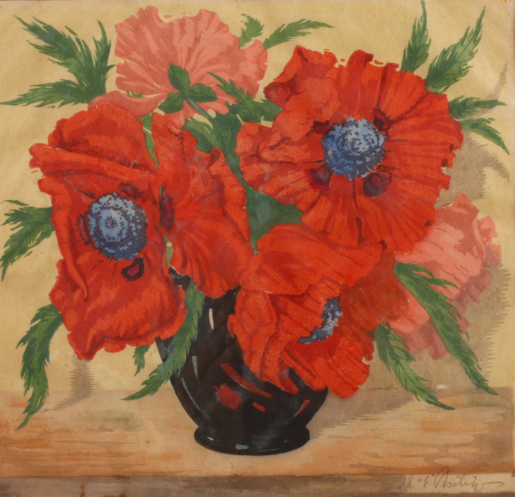 Martin Erich Philipp, Mohnblumenstillleben