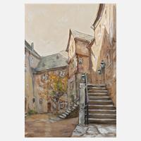 Rudolf Poeschmann, Burghof in Runkel111