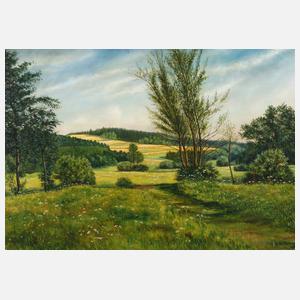 Erich Rother, blühende Sommerlandschaft