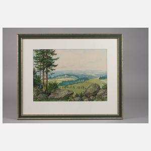 Schilling-Rest, Blick auf den Burgstein bei Krebes