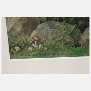 Schilling-Rest, Blick auf den Burgstein bei Krebes