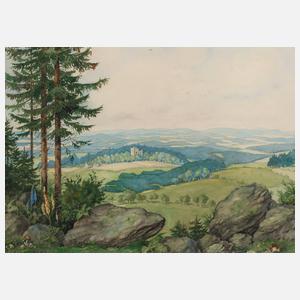 Schilling-Rest, Blick auf den Burgstein bei Krebes